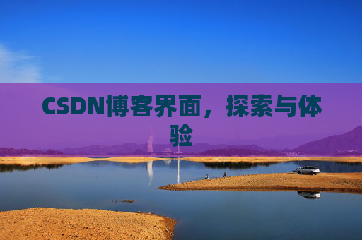 CSDN博客界面，探索与体验